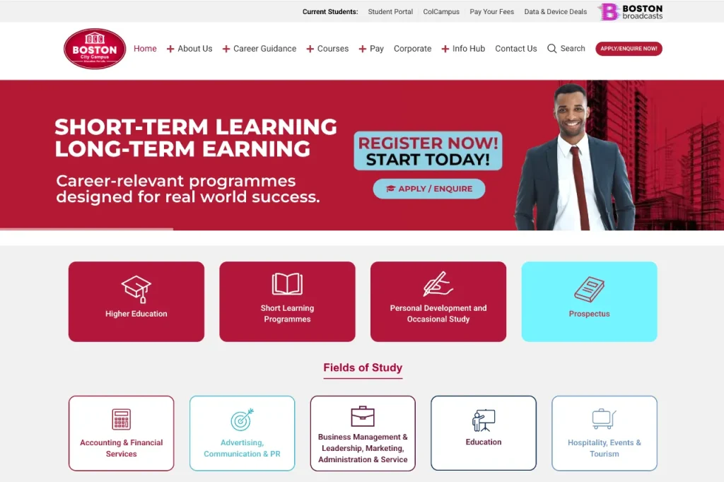 Our work - Boston City Campus